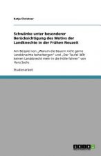 Schwanke Unter Besonderer Berucksichtigung Des Motivs Der Landknechte in Der Fruhen Neuzeit