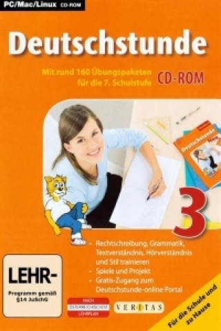 Deutschstunde 3. Klasse HS und AHS. Übungs-CD-ROM mit Lösungen