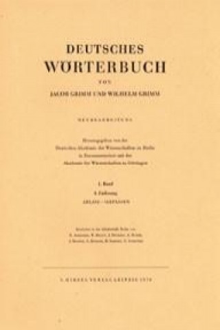 Grimm, Dt.  Wörterbuch 1. Band 4. Lieferung