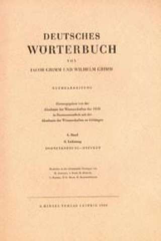 Grimm, Dt.  Wörterbuch Neubearbeitung