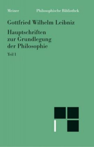 Philosophische Werke I