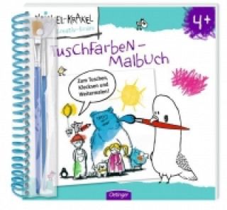 Krickel-Krakel Tuschfarben- Malbuch