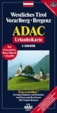 ADAC UrlaubsKarte Österreich Blatt 7, 1 : 100 000. Westliches Tirol, Vorarlberg, Bregenz