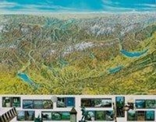 Schweiz Panoramakarte POSTER