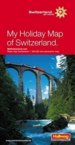 Meine Ferienkarte Schweiz 1 : 303 000. Strassenkarte