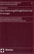 Das Staatsangehörigkeitsprinzip in Europa