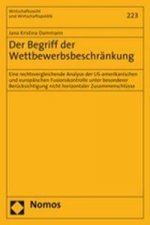 Der Begriff der Wettbewerbsbeschränkung