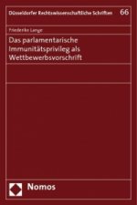 Das parlamentarische Immunitätsprivileg als Wettbewerbsvorschrift