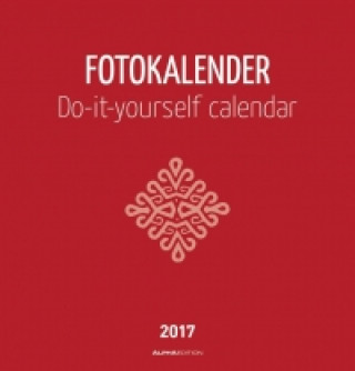 Foto-Bastelkalender 2017 datiert, rot