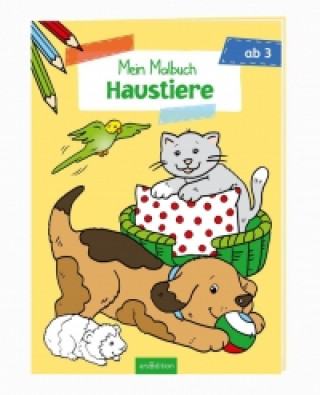 Malbuch ab 3 Jahren - Haustiere VE 5 Exemplare