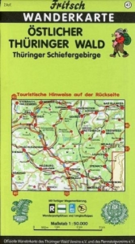 Östlicher Thüringer Wald / Thüringer Schiefergebirge. Fritsch Wanderkarte