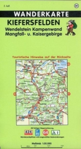 Kiefersfelden, Wendelstein, Kampenwand, Mangfall- und kaisergebirge 1 : 50 000. Fritsch Wanderkarte