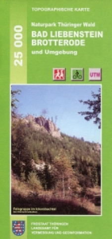 Naturpark Thüringer Wald: Bad Liebenstein / Brotterode und Umgebung 1 : 25 000