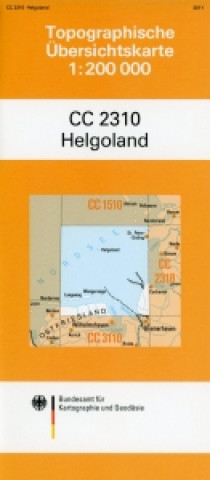 Topographische Übersichtskarte CC2310 Helgoland 1 : 200 000