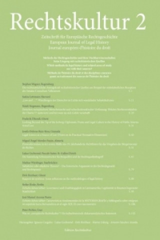 Rechtskultur 2 - Zeitschrift für Europäische Rechtsgeschichte (Heft 2):