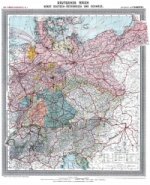 Historische Karte:  Deutsches Reich - Deutschland, um 1903 (plano)