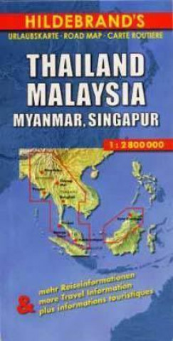 Thailand, Myanmar, Malaysia 1 : 2 800 000. Hildebrand's Urlaubskarte