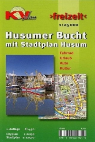 Husumer Bucht, KVplan, Radkarte/Freizeitkarte/Stadtplan, 1:25.000 / 1:12.500 /1:6.250