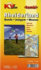Rheiderland (Bunde, Jemgum, Weener), KVplan, Radkarte/Freizeitkarte/Stadtplan, 1:25.000 / 1:12.500