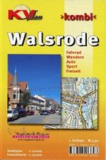 Walsrode, KVplan, Wanderkarte/Stadtplan/Radkarte, 1:25.000 / 1:10.000