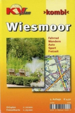 Wiesmoor, KVplan, Radkarte/Wanderkarte/Stadtplan, 1:25.000 / 1:10.000