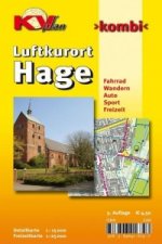 Hage, KVplan, Radkarte/Freizeitkarte/Stadtplan, 1:25.000 / 1:15.000
