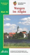 Karte des Schwäbischen Albvereins 36 Wangen im Allgäu 1 : 35 000