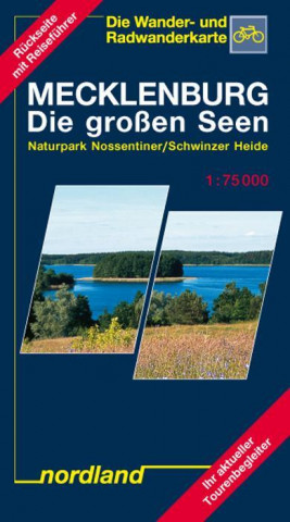 Mecklenburg. Die großen Seen 1 : 75 000. Wander- und Freizeitkarte