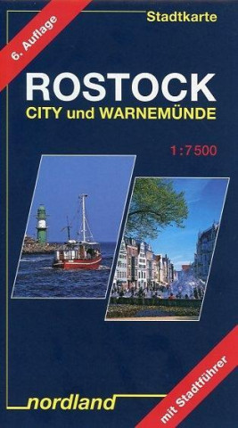 Rostock City und Warnemünde. Stadtkarte