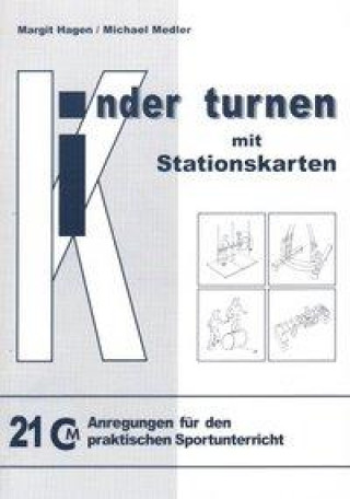 Kinder turnen mit Stationskarten