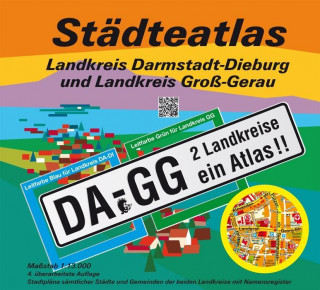 Landkreis Darmstadt-Dieburg und Landkreis Groß-Gerau Städteatlas 1 : 13 000