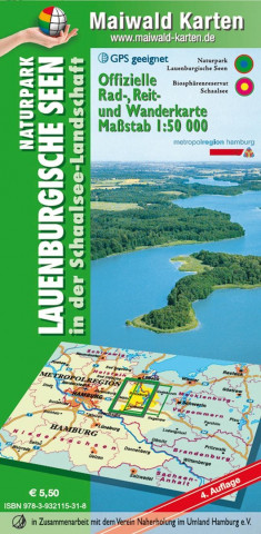 Maiwald Karte Lauenburg Offizielle Rad-, Reit- und Wanderkarte 1 : 50.000
