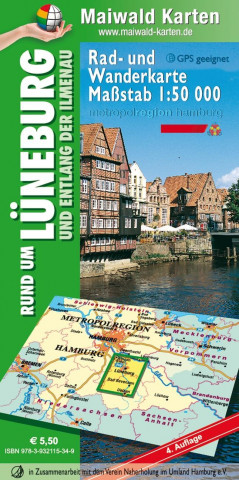 Lüneburg Rad- und Wanderkarte 1 : 50.000