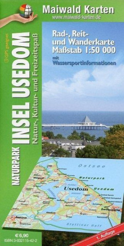 Maiwald Karte Usedom Rad-, Reit- und Wanderkarte 1 : 50.000