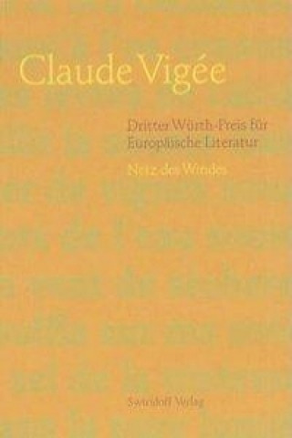 Würth-Preis für Europäische Literatur an Claude Vigée