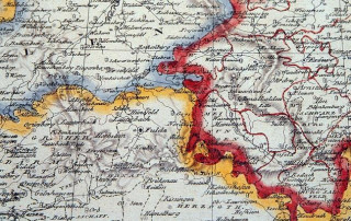 Historische Karte - Napoleon: Die Königreiche Sachsen und Westphalen 1808, Plano