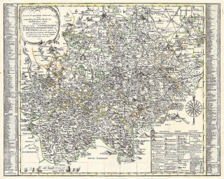 Historische Karte: Erzgebirge - Erzgebirgischer Kreis 1761 (Plano)