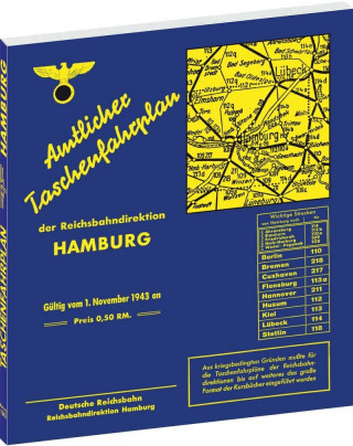 Amtlicher Taschenfahrplan der Reichsbahndirektion Hamburg