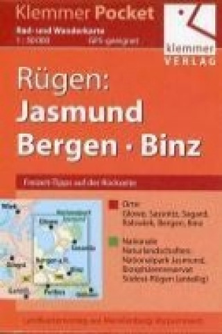Rügen: Jasmund, Bergen, Binz 1 : 50 000 Rad- und Wanderkarte