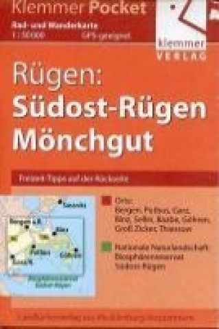 Rügen: Südost-Rügen, Mönchgut 1 : 50 000 Rad- und Wanderkarte