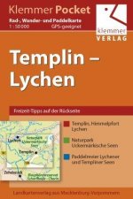 Templin - Lychen Rad-, Wander- und Paddelkarte 1 : 50 000