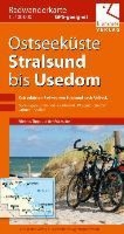 Radwanderkarte Ostseeküste Stralsund bis Usedom 1 : 100 000