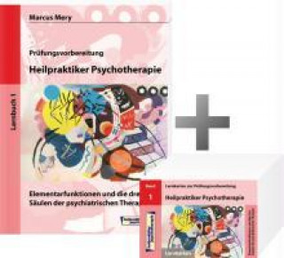 Heilpraktiker Psychotherapie - Elementarfunktionen und die drei Säulen der psychiatrischen Therapie (Lernbuch mit 200 Lernkarten)