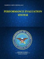 Performance Evaluation System - Marine Corps Order 1610.7