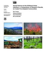 Social Science at the Wildland-Urban Interface: a Compendium of Research Results to Create Fire-Adapted Communities