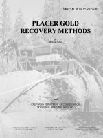 Placer Gold Recovery Methods - Special Publication 87