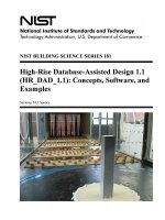 High-Rise Database-Assisted Design 1.1 (Hr_dad_1.1): Concepts, Software, and Examples