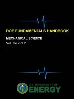 Doe Fundamentals Handbook - Mechanical Science (Volume 2 of 2)