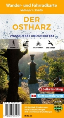 Der Ostharz, Wander- und Fahrradkarte