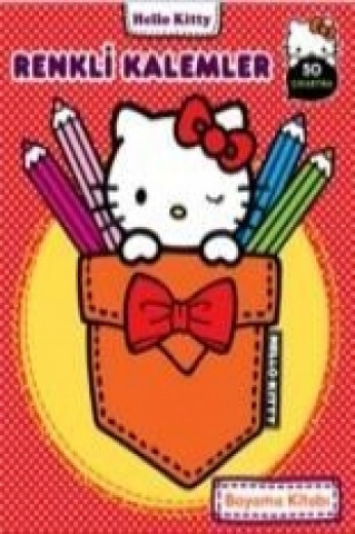 Hello Kitty Renkli Kalemler Boyama Kitabi